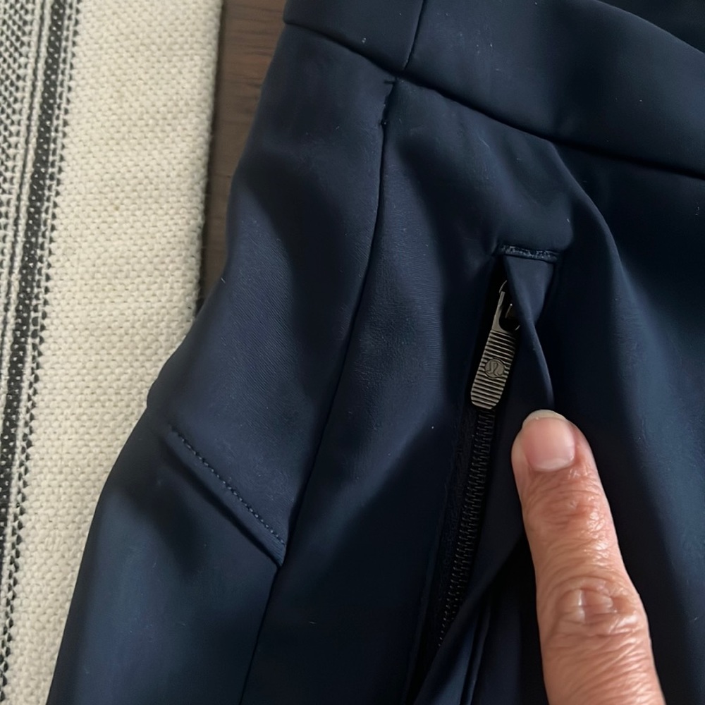 Lululemon On the Move Pants Ponte Navy Size 10 - Picture 9 of 14